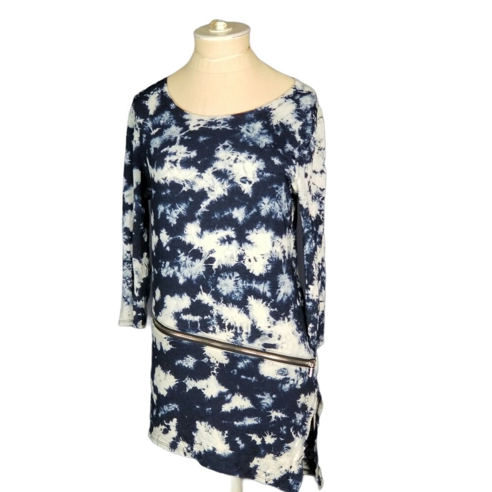 ETHEREAL LOS ANGELES LONG  SLEEVE MULTI  DYE MADE IN USA TOP/Mini Dress Small